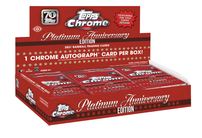 2021 Topps® Chrome Platinum Anniversary Baseball - Hobby Box